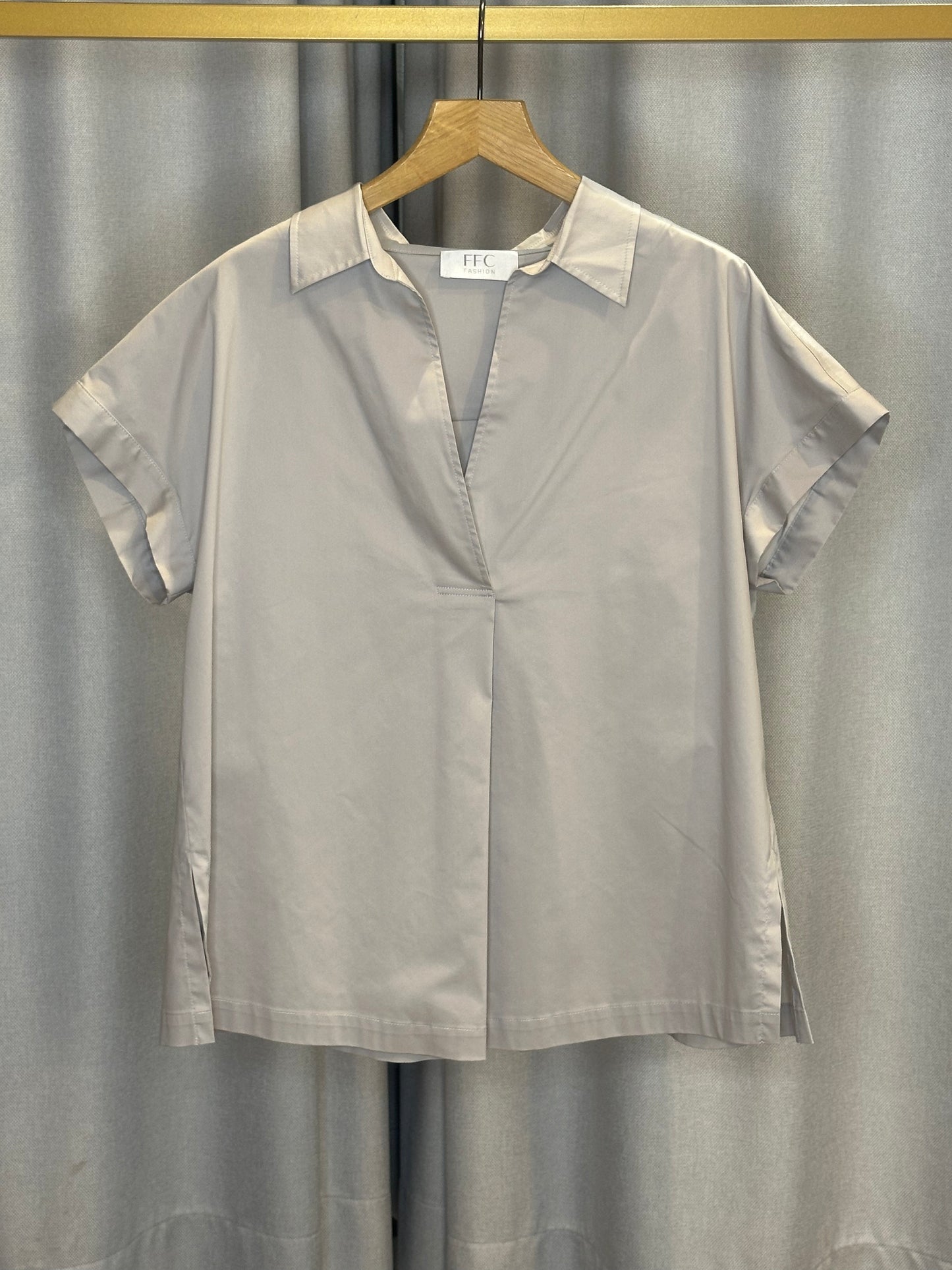 FFC silberne Damenbluse