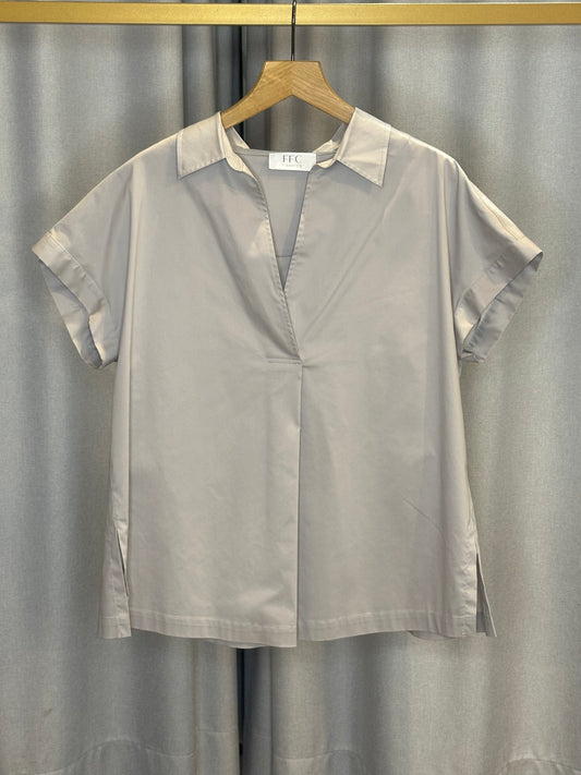 FFC silberne Damenbluse