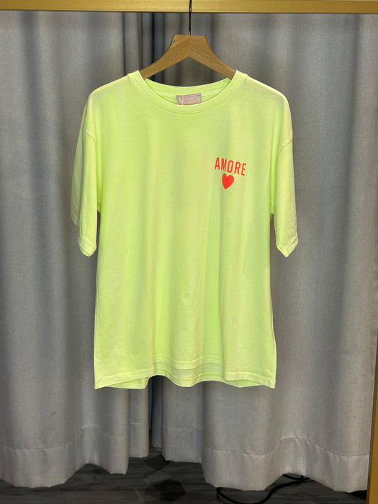 Elli gelbes Amore Shirt