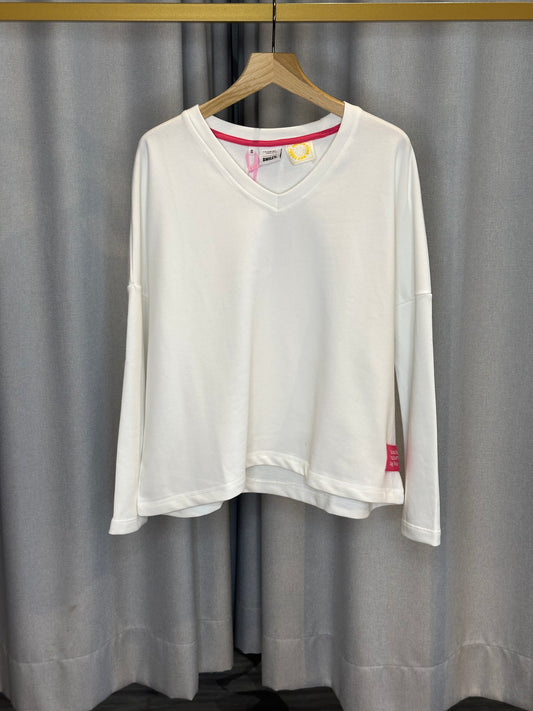 The Shirt Project weißer Damenpullover