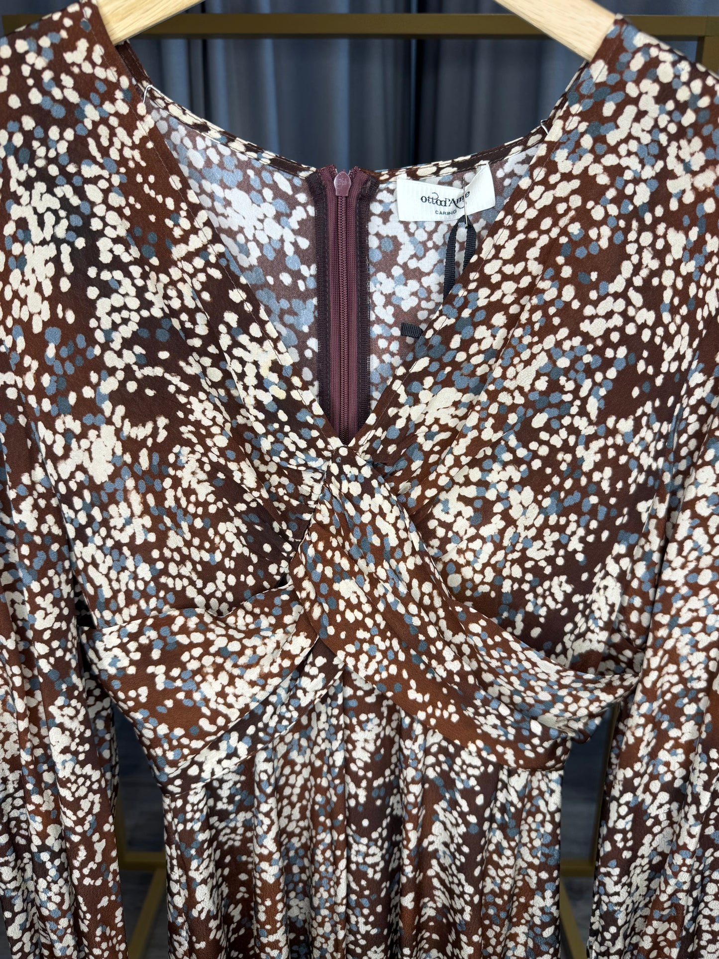 Otto d`Ame langes Kleid braun