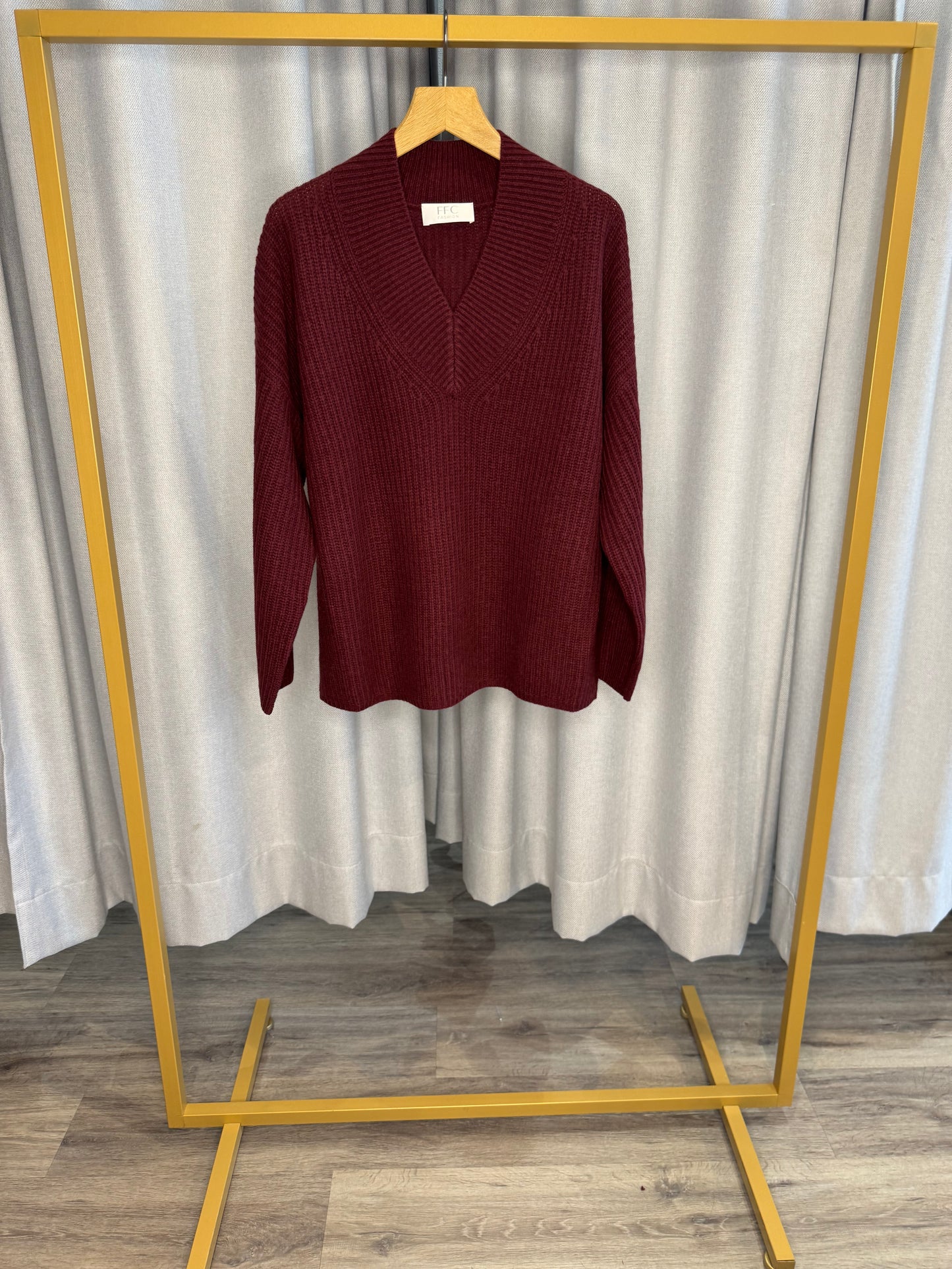 FFC Pullover im Beerenton