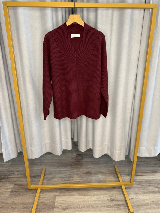 FFC Pullover im Beerenton