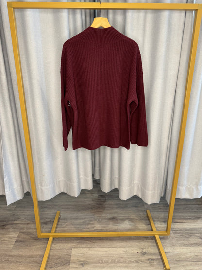 FFC Pullover im Beerenton
