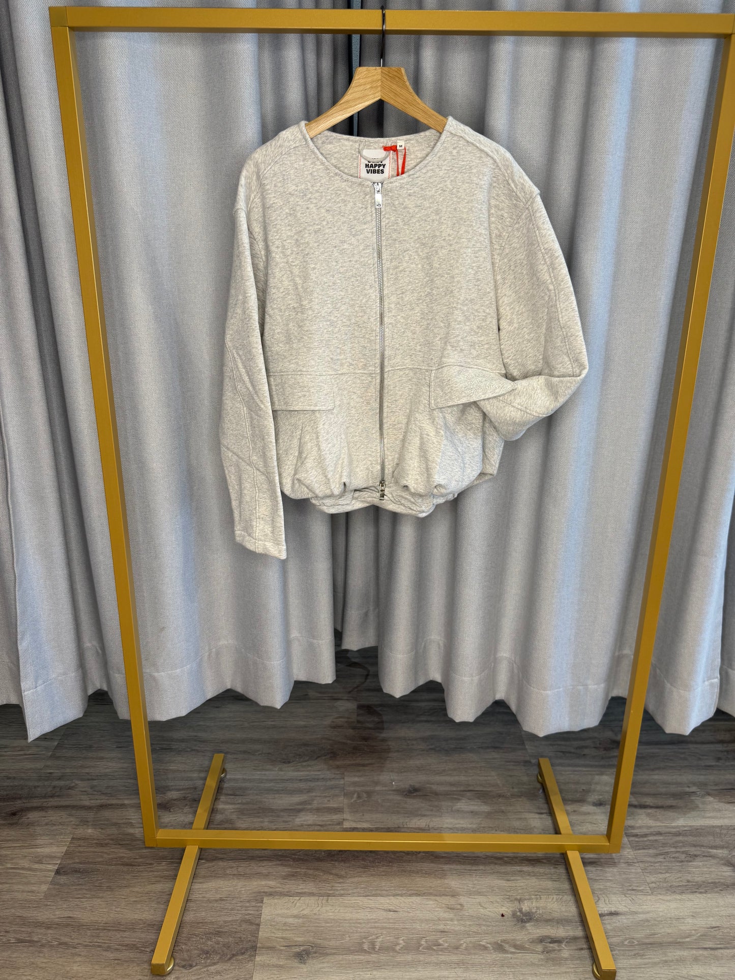 The Shirt Projekt graue Stoffjacke
