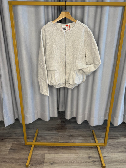 The Shirt Projekt graue Stoffjacke