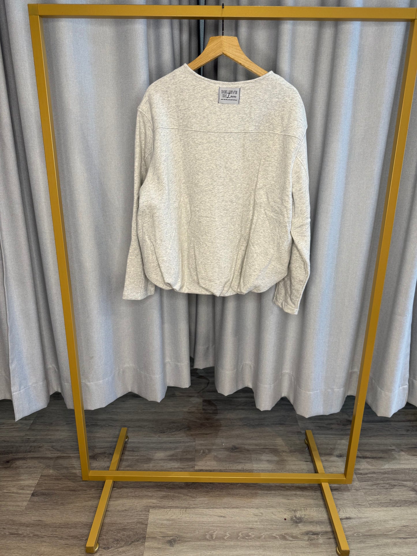 The Shirt Projekt graue Stoffjacke