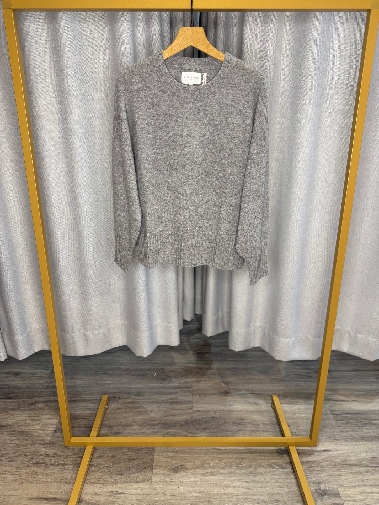 Les Tricots de Lea grauer Kaschmirpullover