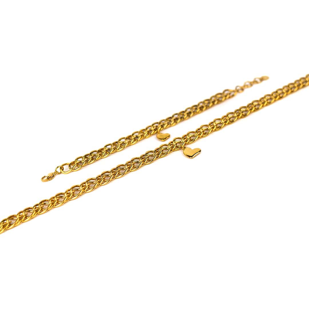 Inrosa goldene Herzkette