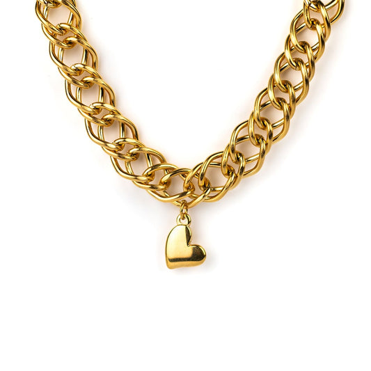 Inrosa goldene Herzkette