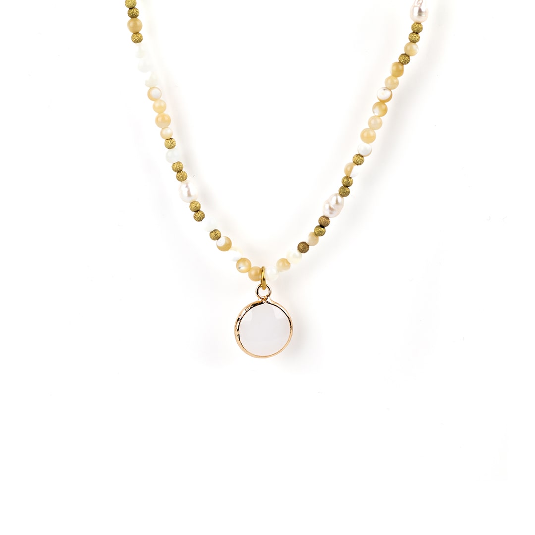 Inrosa Perlenkette in Cremefarben