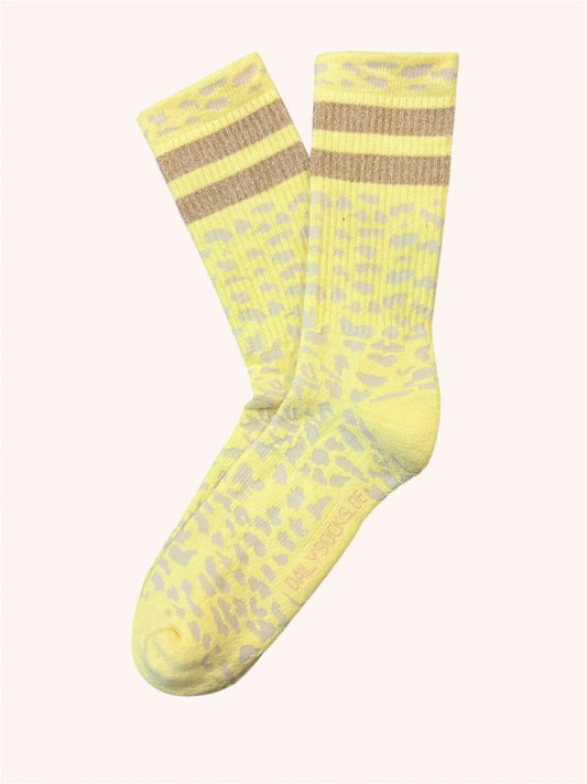 Dailysocks gelbe Leosocken