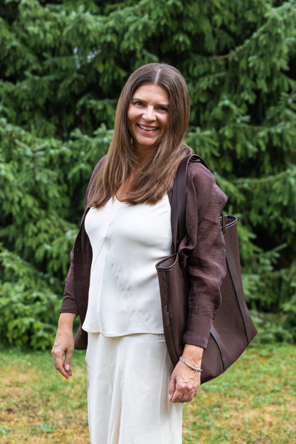 Someday Bluse ohne Arm beige
