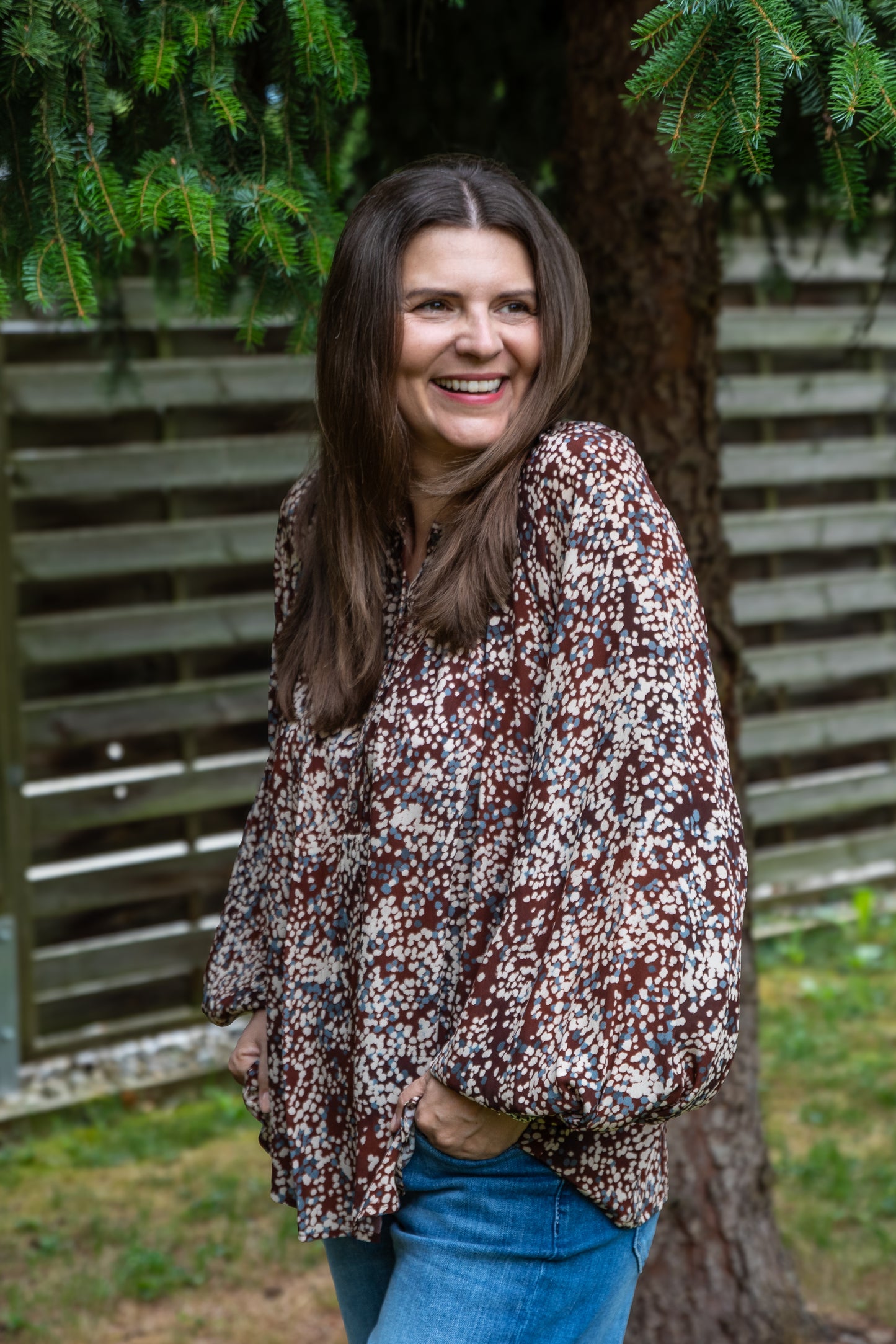 Otto d`Ame Bluse braun