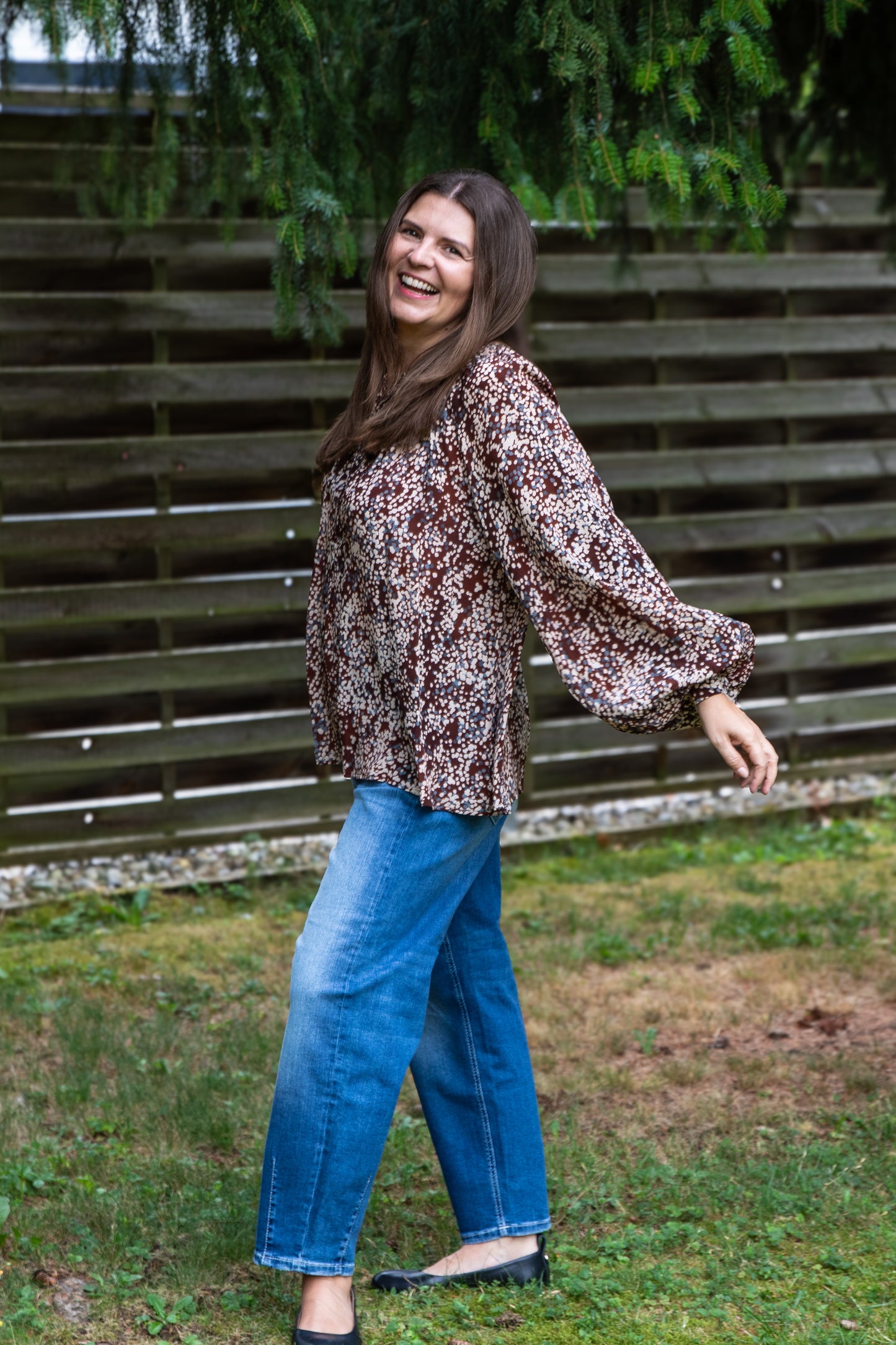 Otto d`Ame Bluse braun