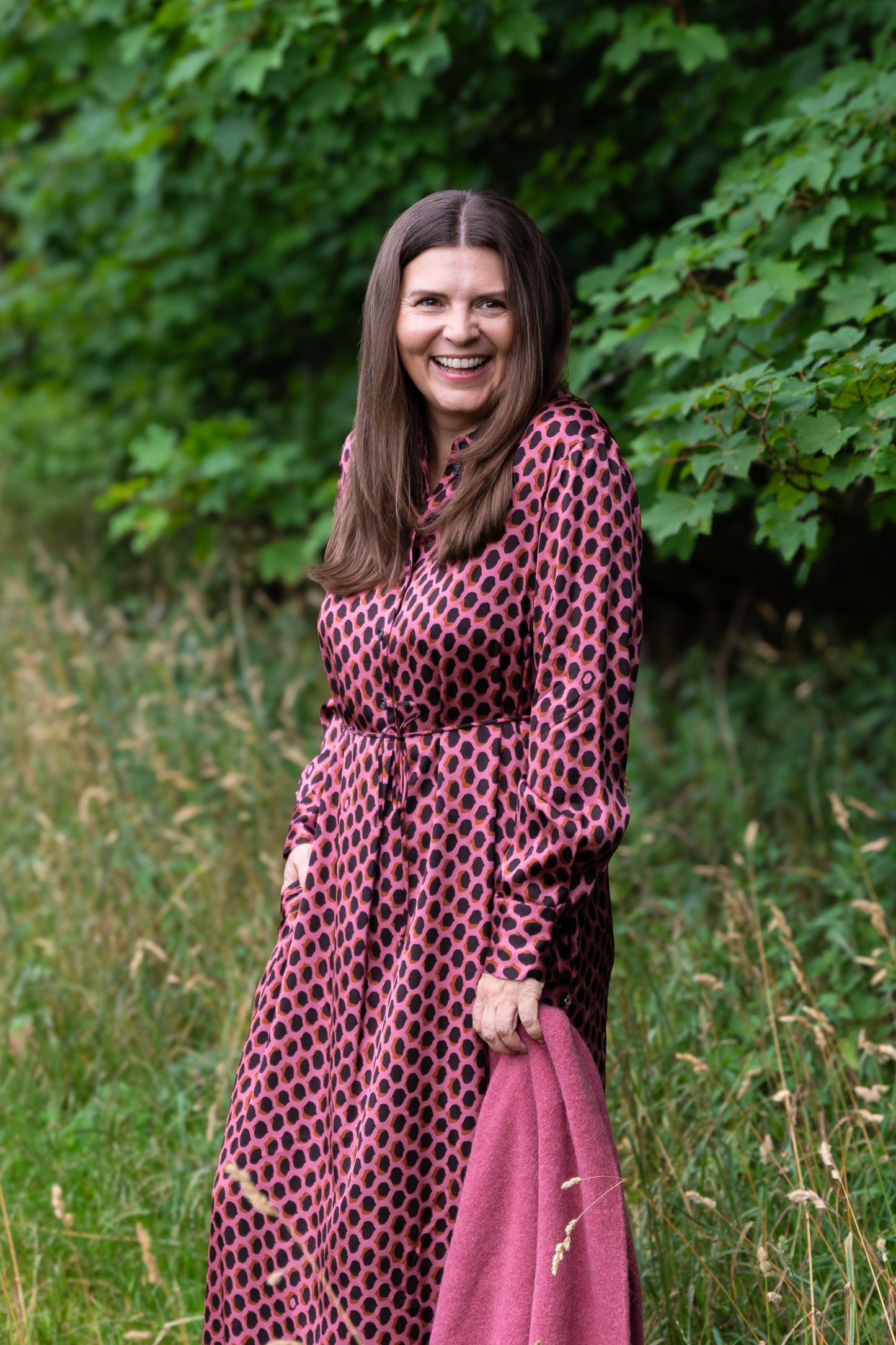 Otto d`Ame Kleid rosa braun