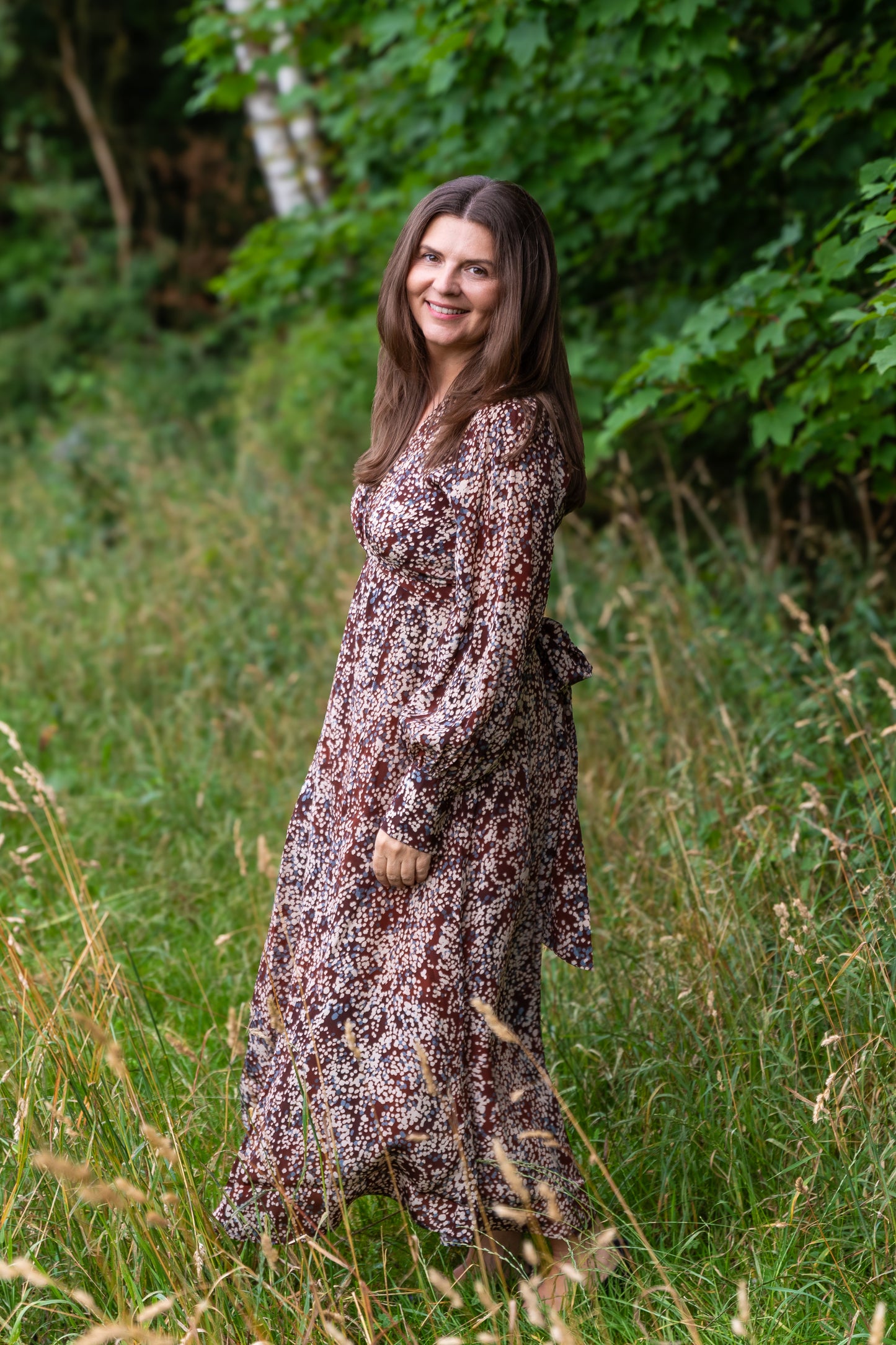 Otto d`Ame langes Kleid braun