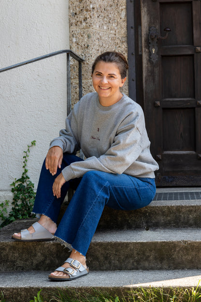 Icon Denim grauer Damenpullover