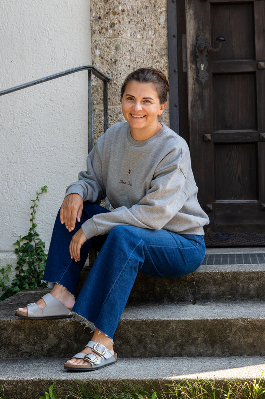 Icon Denim grauer Damenpullover