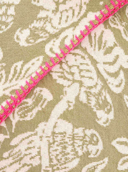 Zwillingsherz Damenschal im khaki Ton