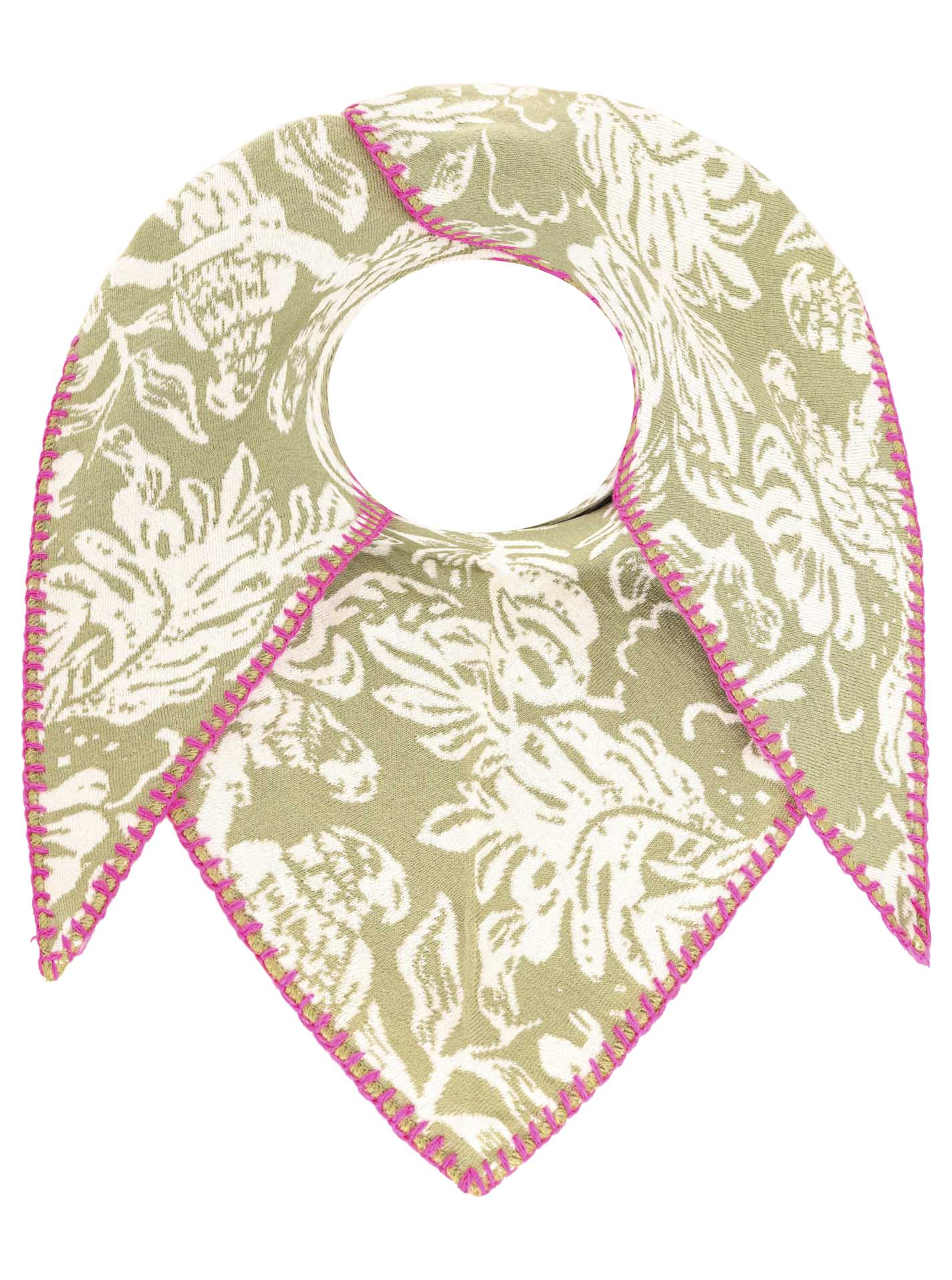 Zwillingsherz Damenschal im khaki Ton