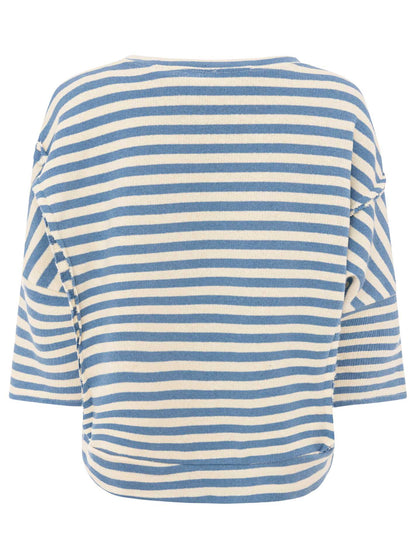 Zwillingsherz gestreiftes Damenshirt