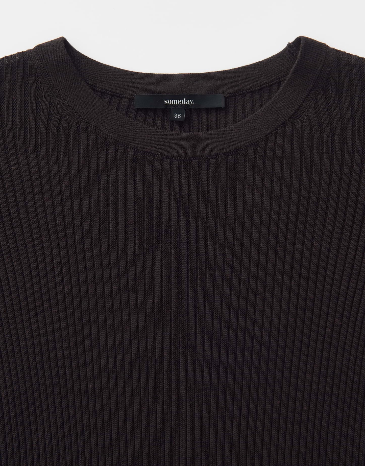 Someday schwarzes Rippshirt