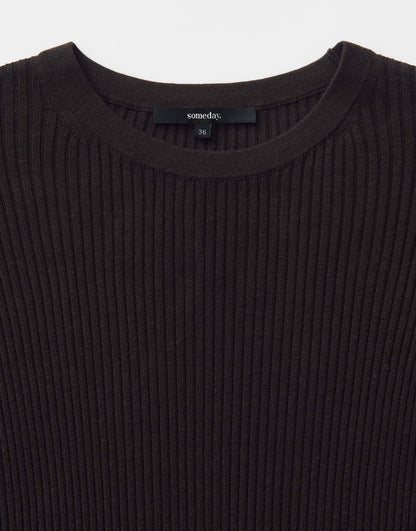 Someday schwarzes Rippshirt