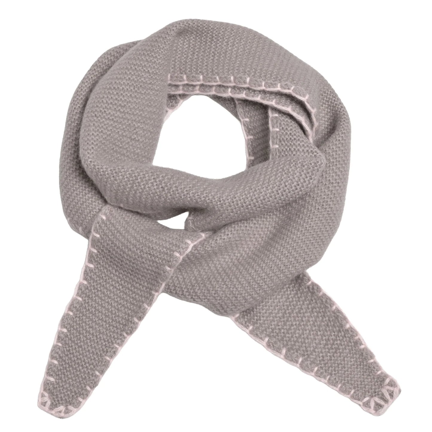 Cute Stuff grauer Schal mit Stitching