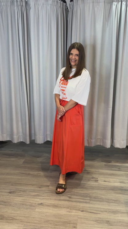 The Shirt Project roter Damenrock