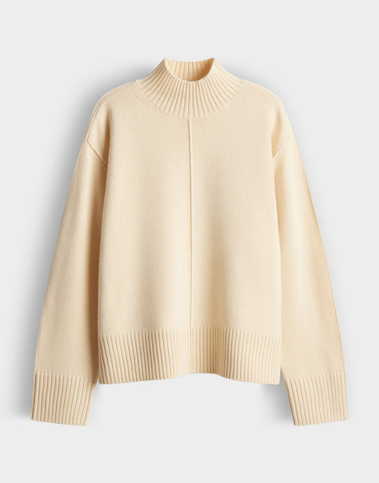 Someday Strickpullover in buttercream