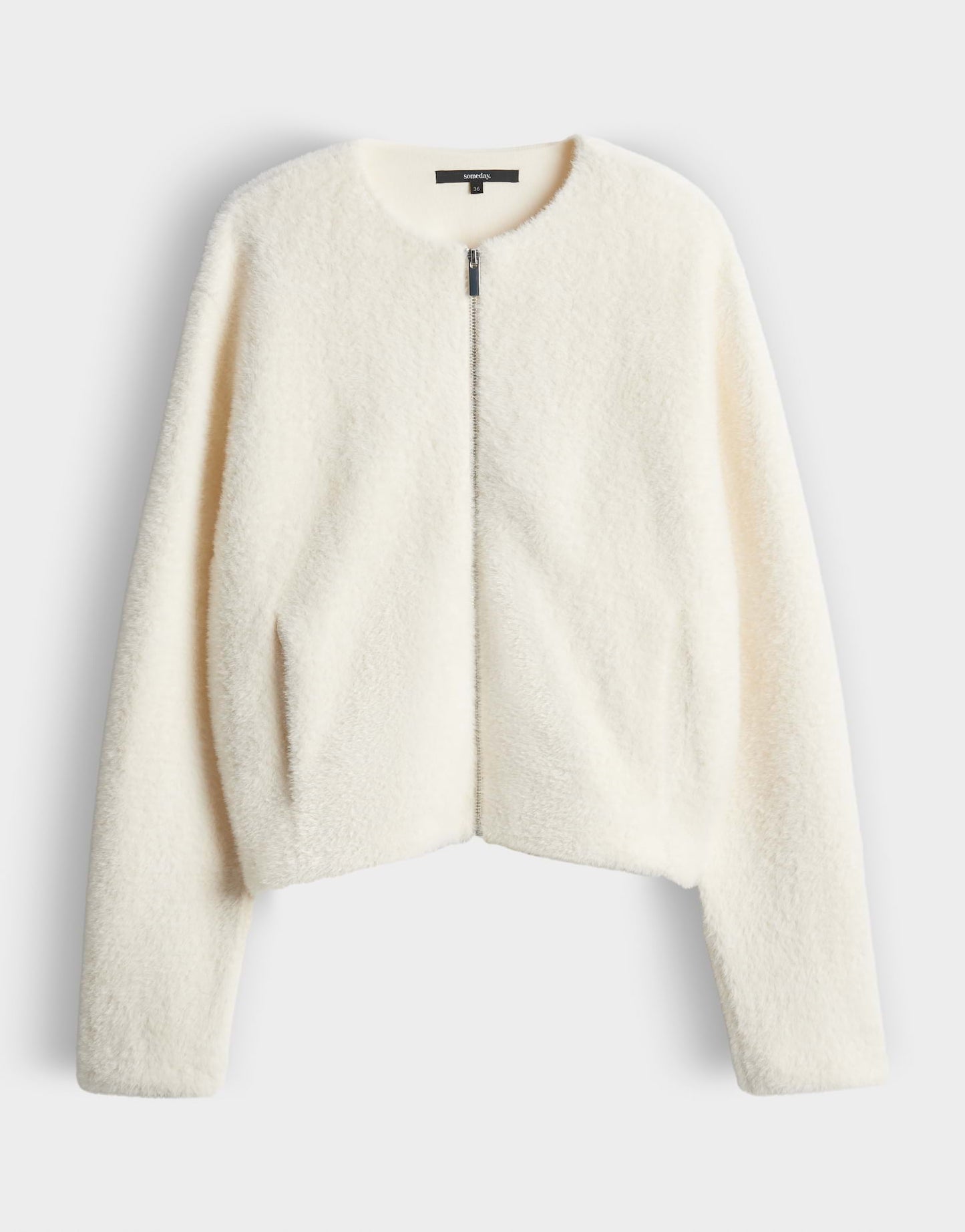 Someday weiße Kuscheljacke