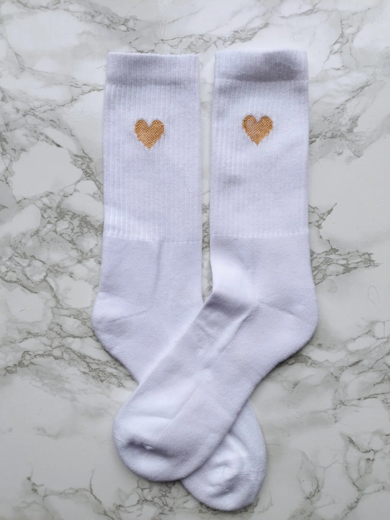 Dailysocks weiße Herzsocken